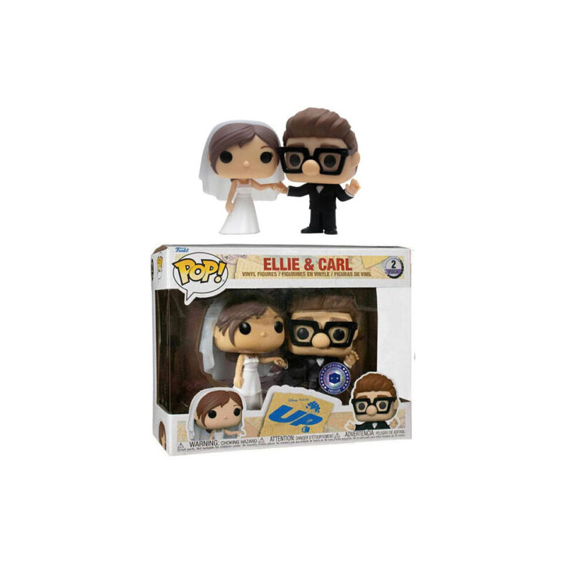 2 PACK ELLIE ET CARL / LA-HAUT / FIGURINE FUNKO POP / EXCLUSIVE PIAB