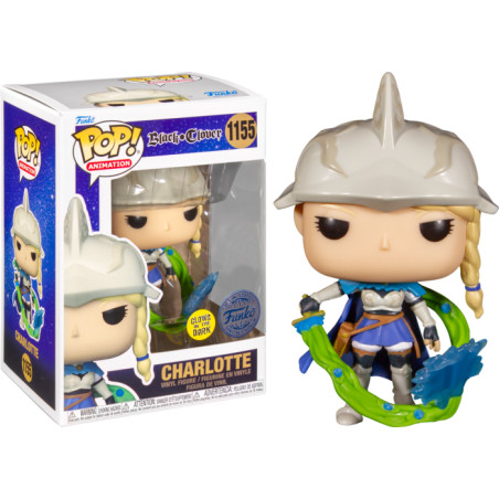 CHARLOTTE / BLACK CLOVER / FIGURINE FUNKO POP / EXCLUSIVE SPECIAL EDITION / GITD