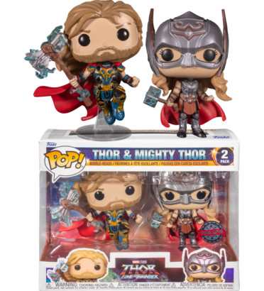 2 PACK THOR ET MIGHTY THOR / THOR LOVE AND THUNDER / FIGURINE FUNKO POP / EXCLUSIVE SPECIAL EDITION