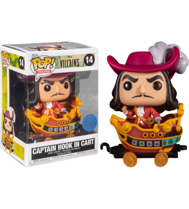CAPTAIN HOOK IN CART / VILLAINS / FIGURINE FUNKO POP / EXCLUSIVE SPECIAL EDITION