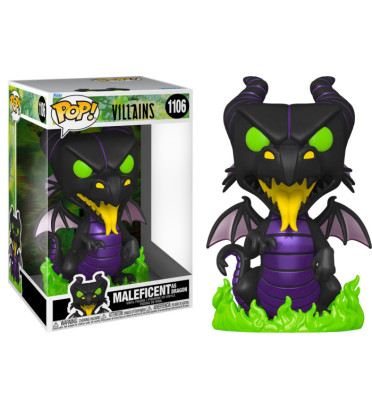 MALEFICENT AS DRAGON SUPER OVERSIZED / VILLAINS / FIGURINE FUNKO POP / EXCLUSIVE SPECIAL EDITION / GITD
