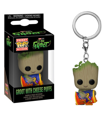 GROOT WITH CHEESE PUFFS / I AM GROOT / FUNKO POCKET POP
