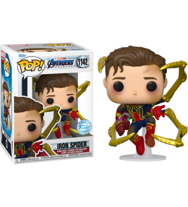 IRON SPIDER UNMASKED / AVENGERS ENDGAME / FIGURINE FUNKO POP / EXCLUSIVE SPECIAL EDITION