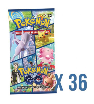 LOT DE 36 BOOSTERS POKEMON GO SORTIE DE COFFRETS ABIMEES / CARTE POKEMON VF