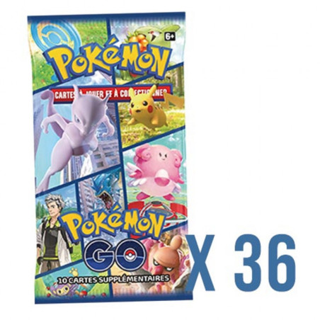 LOT DE 36 BOOSTERS POKEMON GO SORTIE DE COFFRETS ABIMEES / CARTE POKEMON VF