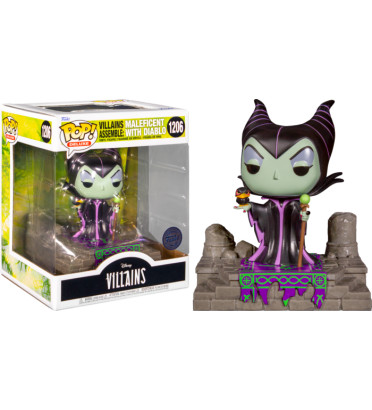 VILLAINS ASSEMBLE MALEFICENT WITH DIABLO / VILLAINS / FIGURINE FUNKO POP / EXCLUSIVE SPECIAL EDITION