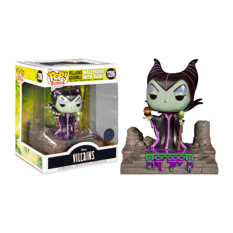 VILLAINS ASSEMBLE MALEFICENT WITH DIABLO / VILLAINS / FIGURINE FUNKO POP / EXCLUSIVE SPECIAL EDITION