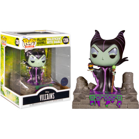 VILLAINS ASSEMBLE MALEFICENT WITH DIABLO / VILLAINS / FIGURINE FUNKO POP / EXCLUSIVE SPECIAL EDITION