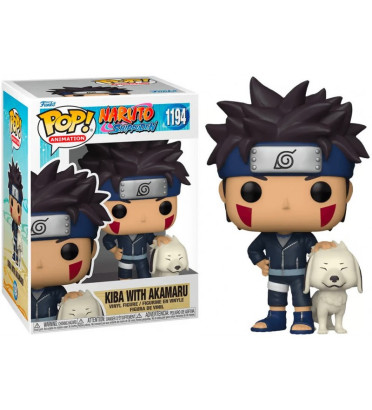 KIBA WITH AKAMARU / NARUTO / FIGURINE FUNKO POP