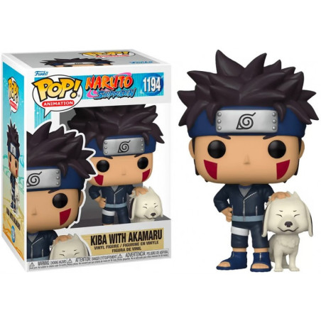 KIBA WITH AKAMARU / NARUTO / FIGURINE FUNKO POP