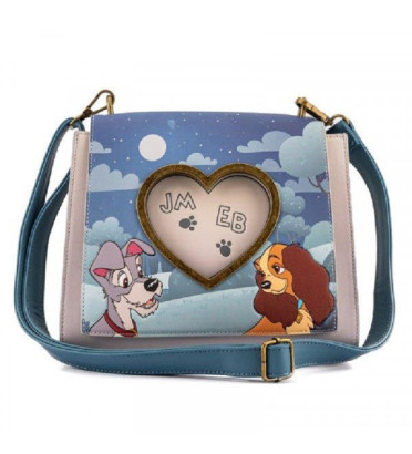 SAC BANDOULIERE BELLE ET LE CLOCHARD WET CEMENT / DISNEY / LOUNGEFLY