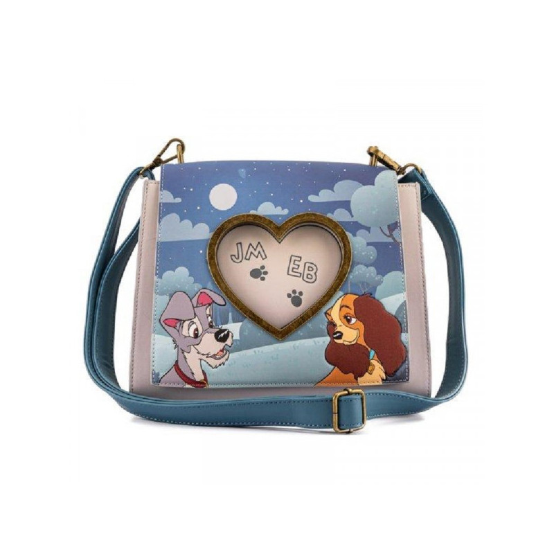 SAC BANDOULIERE BELLE ET LE CLOCHARD WET CEMENT / DISNEY / LOUNGEFLY