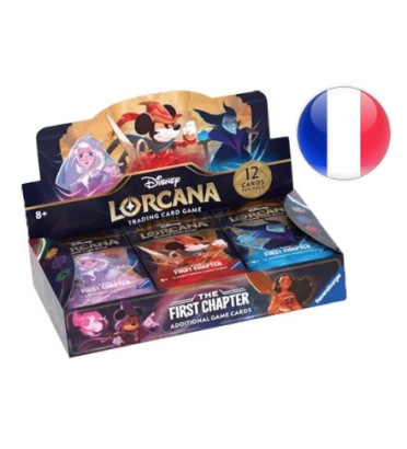 BOITE DE 24 BOOSTER DISNEY LORCANA THE FIRST CHAPTER VAGUE 1 / CARTE VF