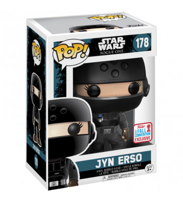 JYN ERSO DEGUISÉE / STAR WARS / FIGURINE FUNKO POP / NYCC 2017 EXCLUSIVE