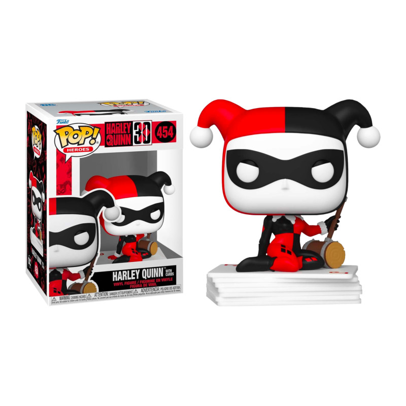 HARLEY QUINN WITH CARDS / HARLEY QUINN / FIGURINE FUNKO POP / EXCLUSIVE SPECIAL EDITION