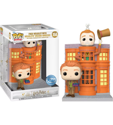 FRED WEASLEY WITH WEASLEYS WIZARD WHEEZES / HARRY POTTER / FIGURINE FUNKO POP / EXCLUSIVE SPECIAL EDITION