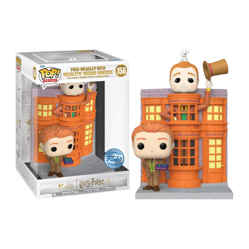 FRED WEASLEY WITH WEASLEYS WIZARD WHEEZES / HARRY POTTER / FIGURINE FUNKO POP / EXCLUSIVE SPECIAL EDITION