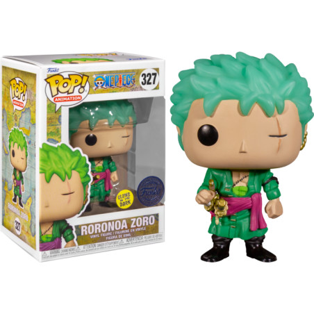 RORONOA ZORO / ONE PIECE / FIGURINE FUNKO POP / EXCLUSIVE SPECIAL EDITION / GITD