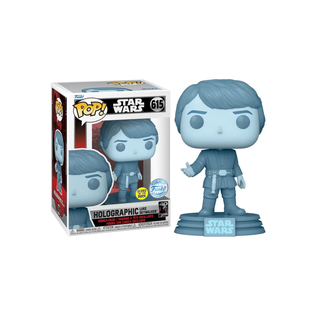 Figurine de collection Funko Pop! Pin's Géant Star Wars Pop Luke