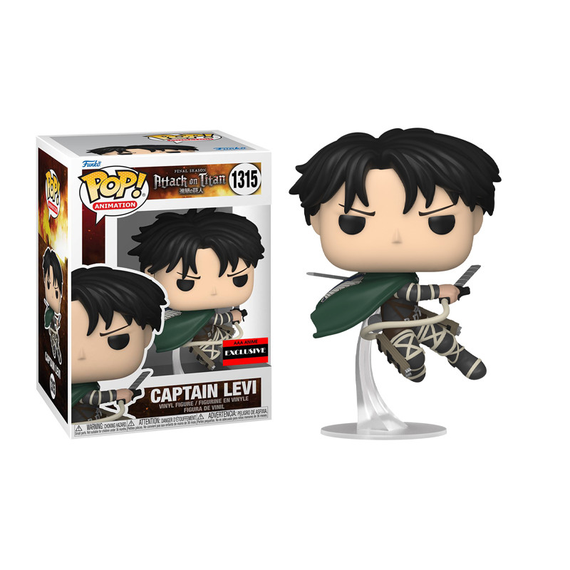 CAPTAIN LEVI / ATTACK ON TITAN / FIGURINE FUNKO POP / EXCLUSIVE AAA ANIME