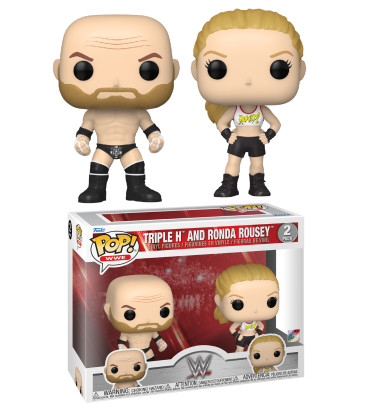 2 PACK TRIPLE H AND RONDA ROUSEY / WWE/ FIGURINE FUNKO POP