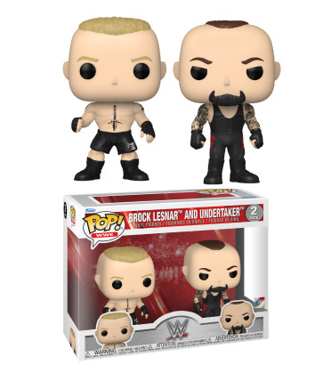 2 PACK BROCK LESNAR AND UNDERTAKER / WWE/ FIGURINE FUNKO POP