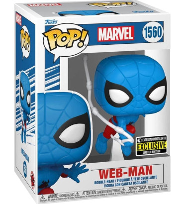 WEB-MAN / MARVEL / FIGURINE FUNKO POP / EXCLUSIVE ENTERTAINMENT EARTH