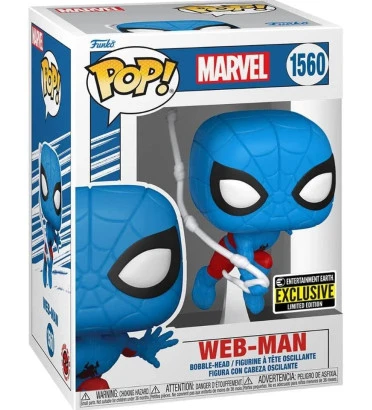 WEB-MAN / MARVEL / FIGURINE FUNKO POP / EXCLUSIVE ENTERTAINMENT EARTH