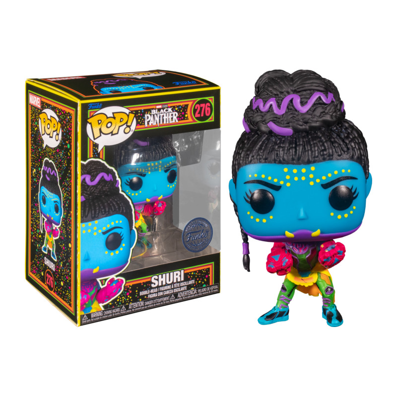 SHURI / BLACKLIGHT / FIGURINE FUNKO POP / EXCLUSIVE SPECIAL EDITION