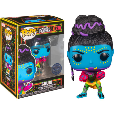 SHURI / BLACKLIGHT / FIGURINE FUNKO POP / EXCLUSIVE SPECIAL EDITION