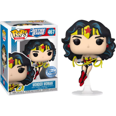 WONDER WOMAN AVEC FOUET / JUSTICE LEAGUE / FIGURINE FUNKO POP / EXCLUSIVE SPECIAL EDITION