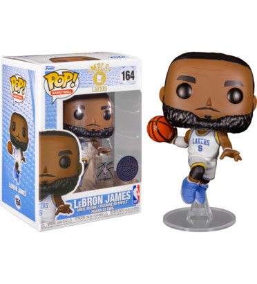 LEBRON JAMES MAILLOT BLANC / LOS ANGELES LAKERS / FIGURINE FUNKO POP / EXCLUSIVE SPECIAL EDITION