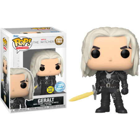 GERALT SWORD / THE WITCHER NETFLIX / FIGURINE FUNKO POP / EXCLUSIVE AMAZON / GITD