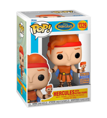 HERCULES WITH ACTION FIGURE / HERCULES / FIGURINE FUNKO POP / EXCLUSIVE WONDROUS 2023 HERCULES WITH ACTION FIGURE / HERCULES / FIGURINE FUNKO POP / EXCLUSIVE WONDROUS 2023