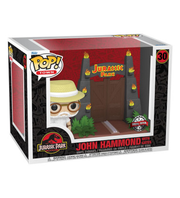 JOHN HAMMOND WITH GATES / JURASSIC PARK / FIGURINE FUNKO POP / EXCLUSIVE SPECIAL EDITION