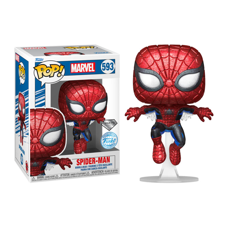 SPIDER-MAN FIRST APPEARANCE / MARVEL / FIGURINE FUNKO POP / EXCLUSIVE SPECIAL EDITION / DIAMOND