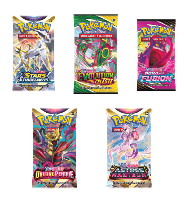 PACK DE 100 BOOSTERS EPEE ET BOUCLIER / CARTE POKEMON VF