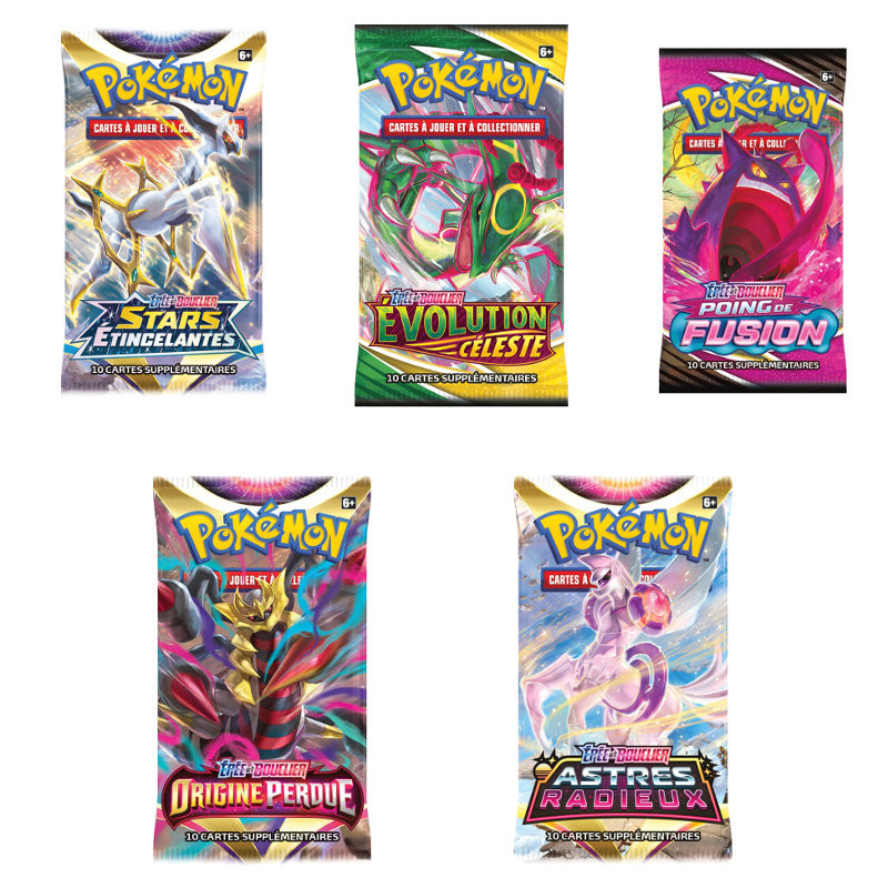 PACK DE 50 BOOSTERS EPEE ET BOUCLIER / CARTE POKEMON VF