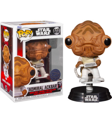 ADMIRAL ACKBAR / STAR WARS RETOUR DU JEDI / FIGURINE FUNKO POP / EXCLUSIVE SPECIAL EDITION