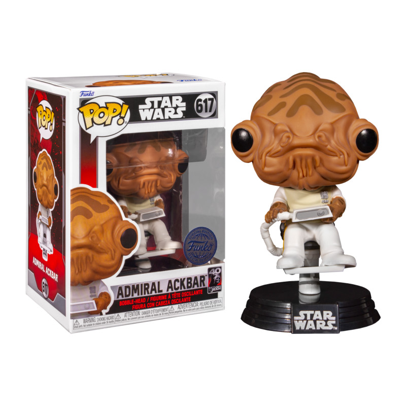 ADMIRAL ACKBAR / STAR WARS RETOUR DU JEDI / FIGURINE FUNKO POP / EXCLUSIVE SPECIAL EDITION