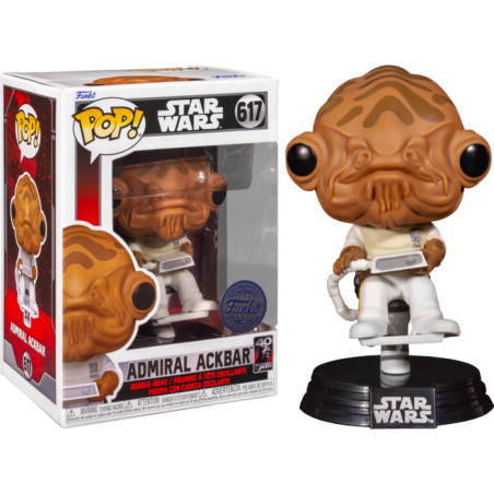 ADMIRAL ACKBAR / STAR WARS RETOUR DU JEDI / FIGURINE FUNKO POP / EXCLUSIVE SPECIAL EDITION