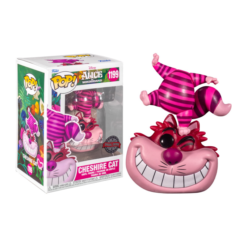 CHESHIRE CAT STANDING ON HEAD / ALICE AU PAYS DES MERVEILLES / FIGURINE FUNKO POP / EXCLUSIVE SPECIAL EDITION