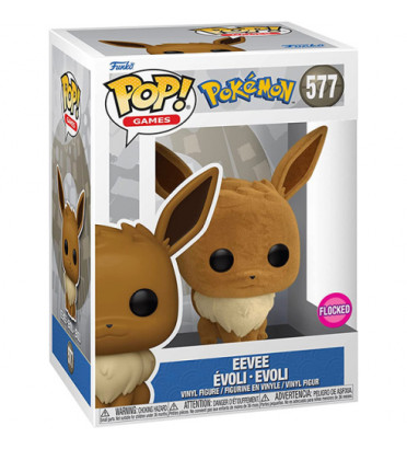 EEVEE / POKEMON / FIGURINE FUNKO POP / FLOCKED