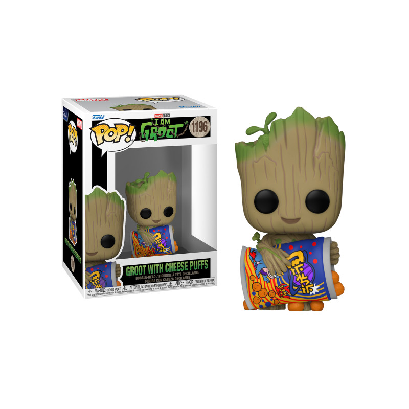 GROOT WITH CHEESE PUFFS / I AM GROOT / FIGURINE FUNKO POP