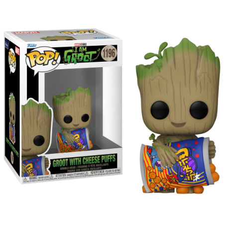 GROOT WITH CHEESE PUFFS / I AM GROOT / FIGURINE FUNKO POP