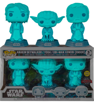 3 PACK ANAKIN,YODA,OBI-WAN / STAR WARS / FIGURINE FUNKO POP / EXCLUSIVE SPECIAL EDITION / GITD 3 PACK ANAKIN,YODA,OBI-WAN / STAR WARS / FIGURINE FUNKO POP / EXCLUSIVE SPECIAL EDITION / GITD
