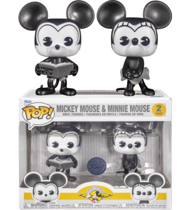 2 PACK PLANE MINNIE ET MICKEY MOUSE / MICKEY MOUSE / FIGURINE FUNKO POP / EXCLUSIVE SPECIAL EDITION