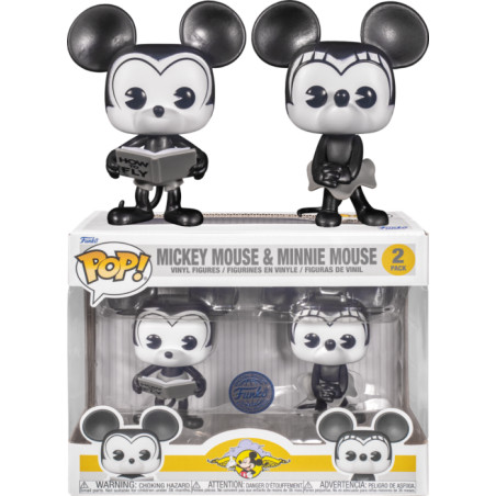 2 PACK PLANE MINNIE ET MICKEY MOUSE / MICKEY MOUSE / FIGURINE FUNKO POP / EXCLUSIVE SPECIAL EDITION