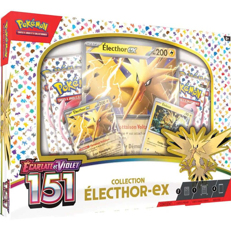 COFFRET COLLECTION ELECTHOR EX ECARLATE ET VIOLET 151 / CARTE POKEMON VF