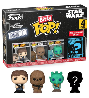 4-PACK HAN SOLO / STAR WARS / FUNKO BITTY POP